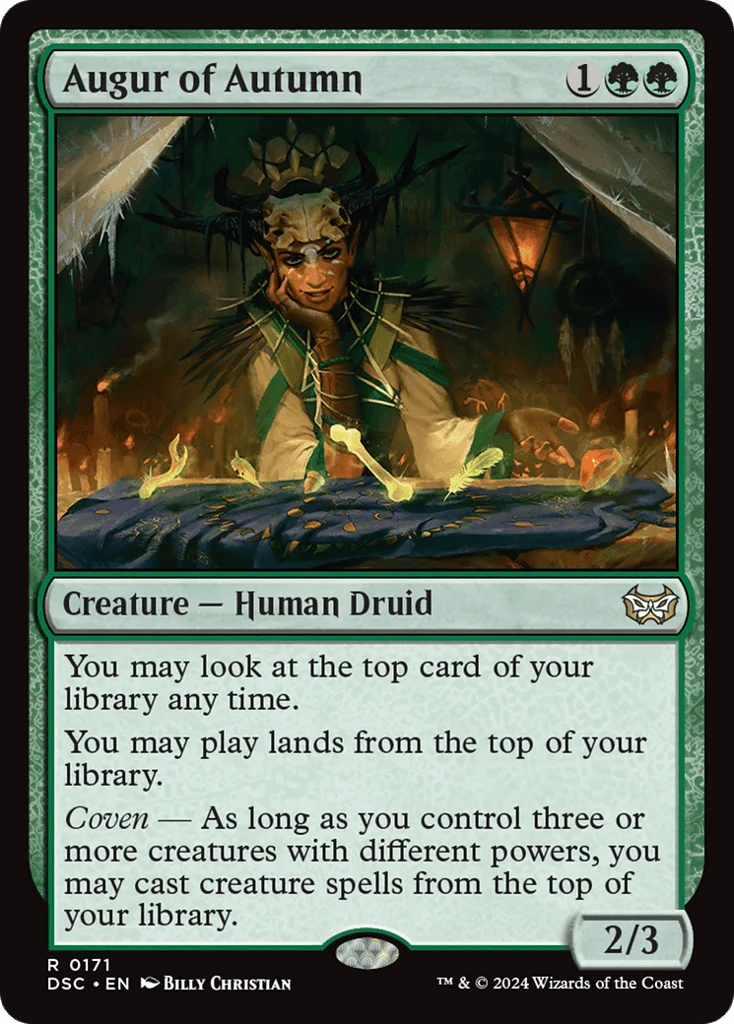 Augur of Autumn · Duskmourn: House of Horror Commander