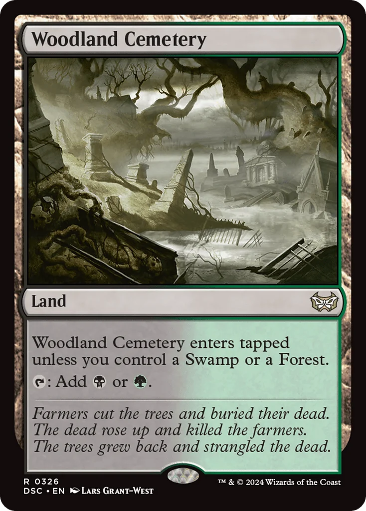 Woodland Cemetery · Duskmourn: House of Horror Commander