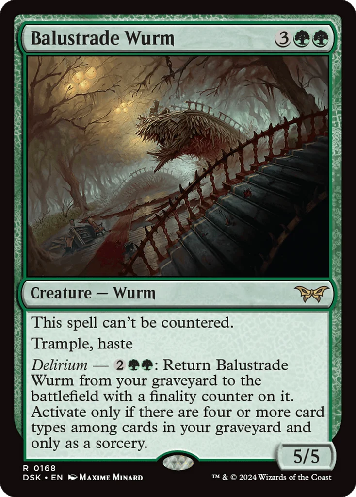 Balustrade Wurm · Duskmourn: House of Horror