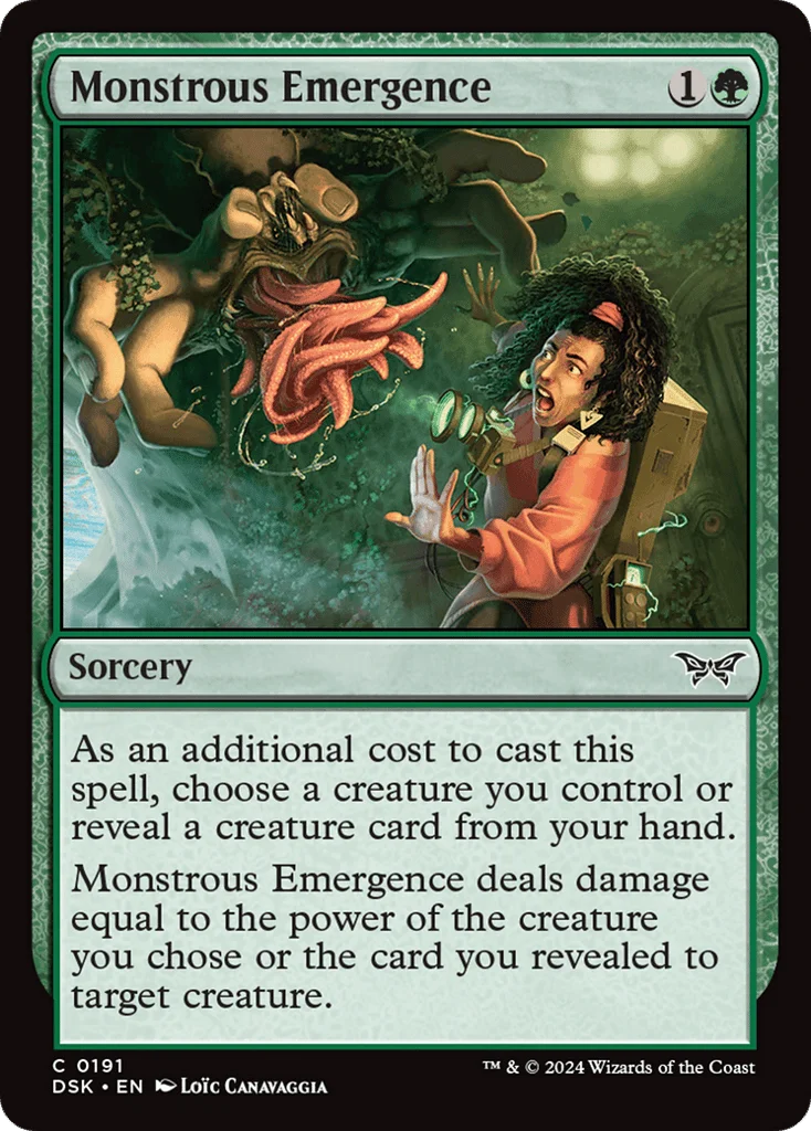 Monstrous Emergence · Duskmourn: House of Horror