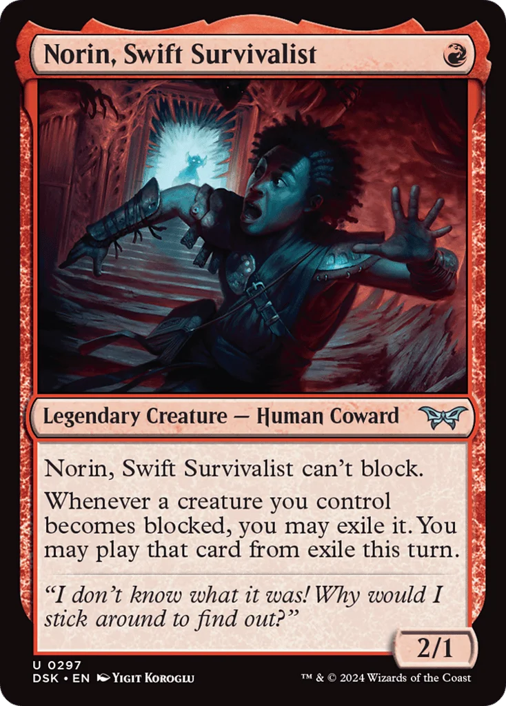 Norin, Swift Survivalist · Duskmourn: House of Horror