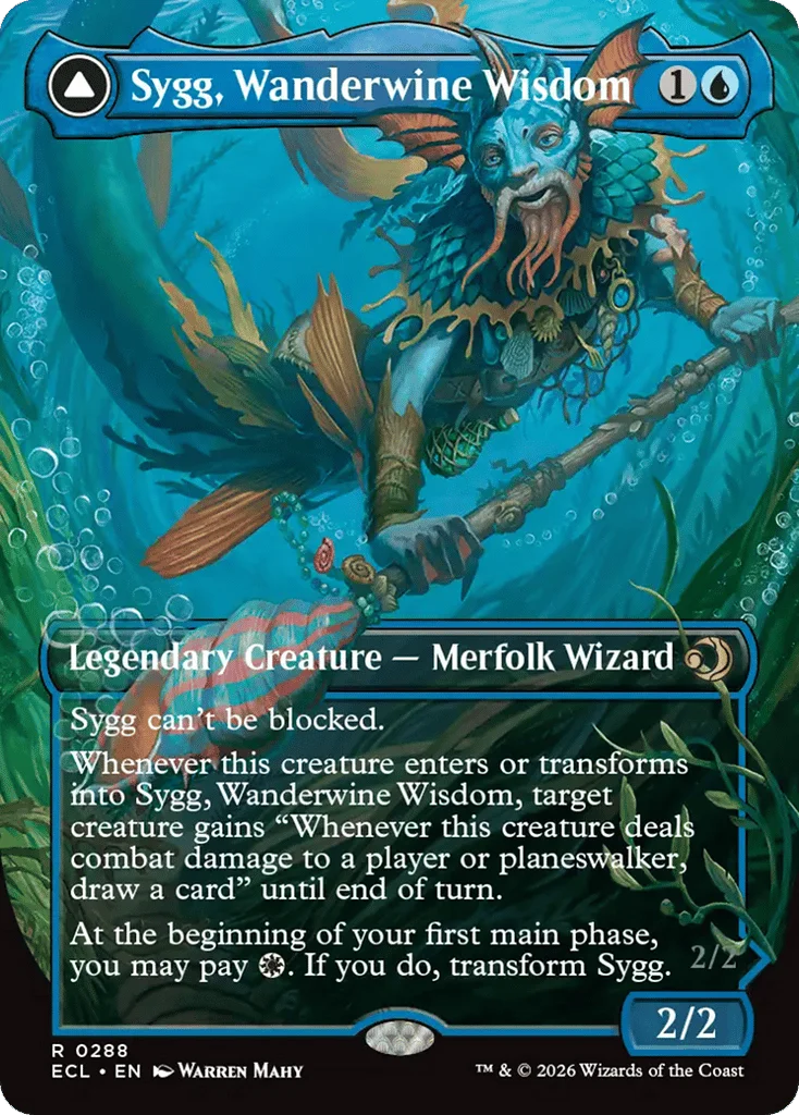 Sygg, Wanderwine Wisdom // Sygg, Wanderbrine Shield · Lorwyn Eclipsed