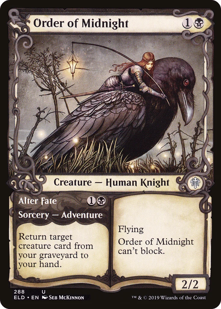 Order of Midnight // Alter Fate · Throne of Eldraine