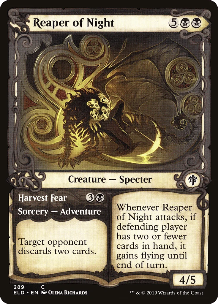 Reaper of Night // Harvest Fear · Throne of Eldraine
