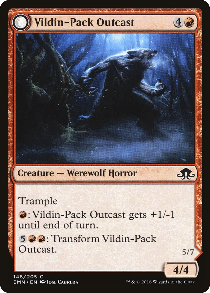 Vildin-Pack Outcast // Dronepack Kindred · Eldritch Moon