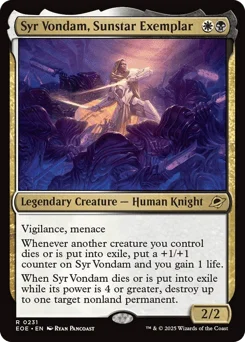 Syr Vondam, Sunstar Exemplar