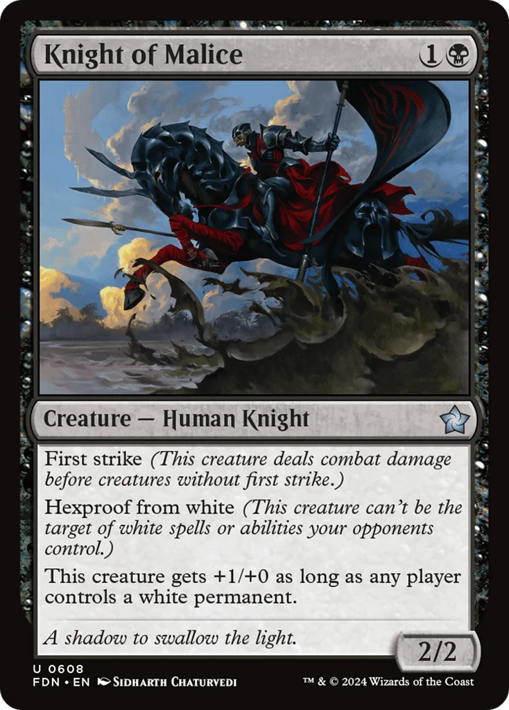 Knight of Malice · Foundations