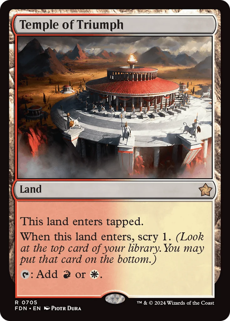 Temple of Triumph · Foundations