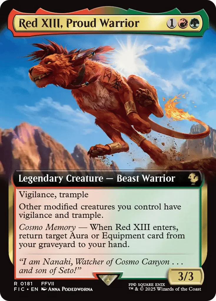 Red XIII, Proud Warrior · Final Fantasy Commander