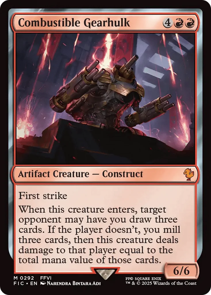 Combustible Gearhulk · Final Fantasy Commander