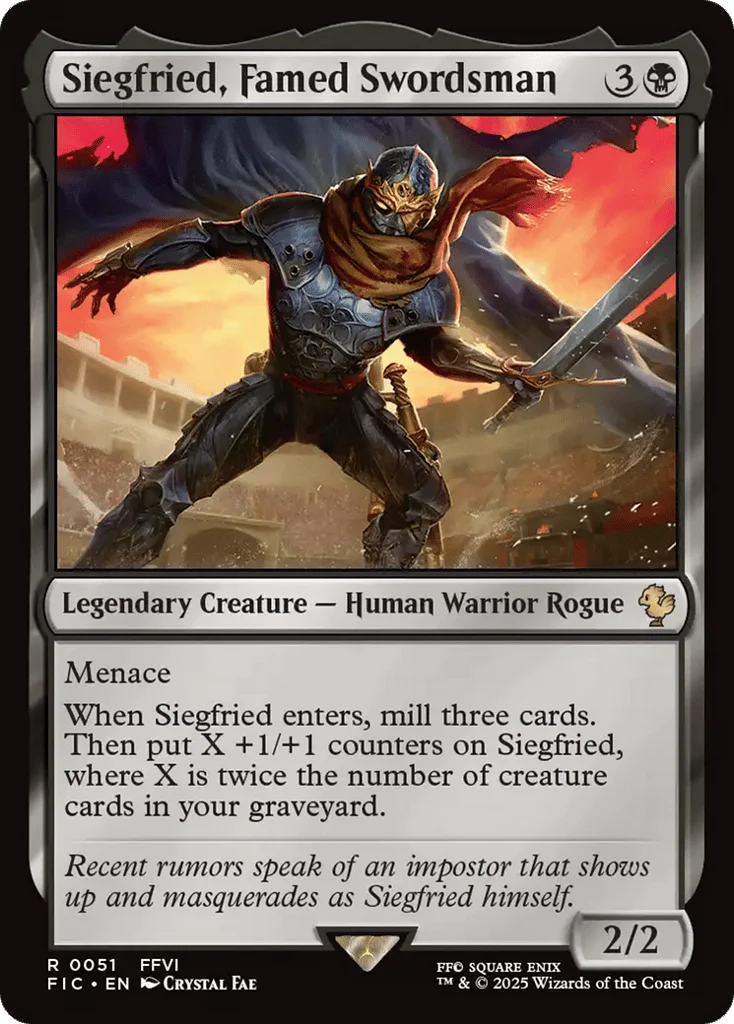 Siegfried, Famed Swordsman · Final Fantasy Commander