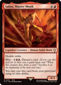 Sabin, Master Monk