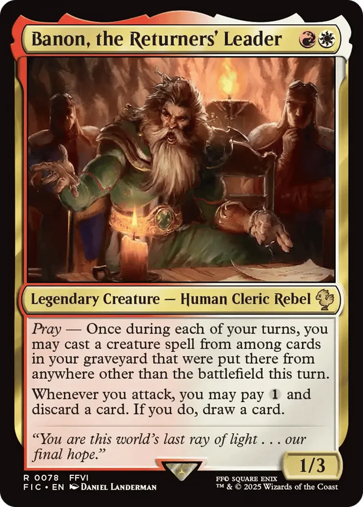 Banon, the Returners' Leader · Final Fantasy Commander