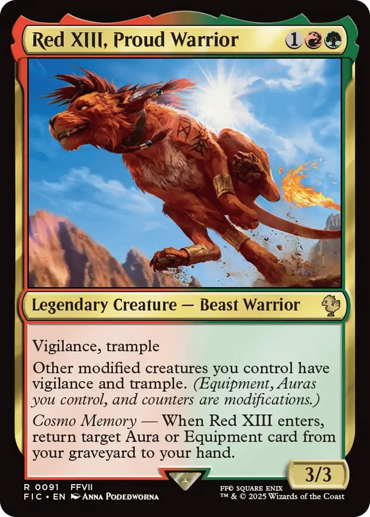 Red XIII, Proud Warrior · Final Fantasy Commander