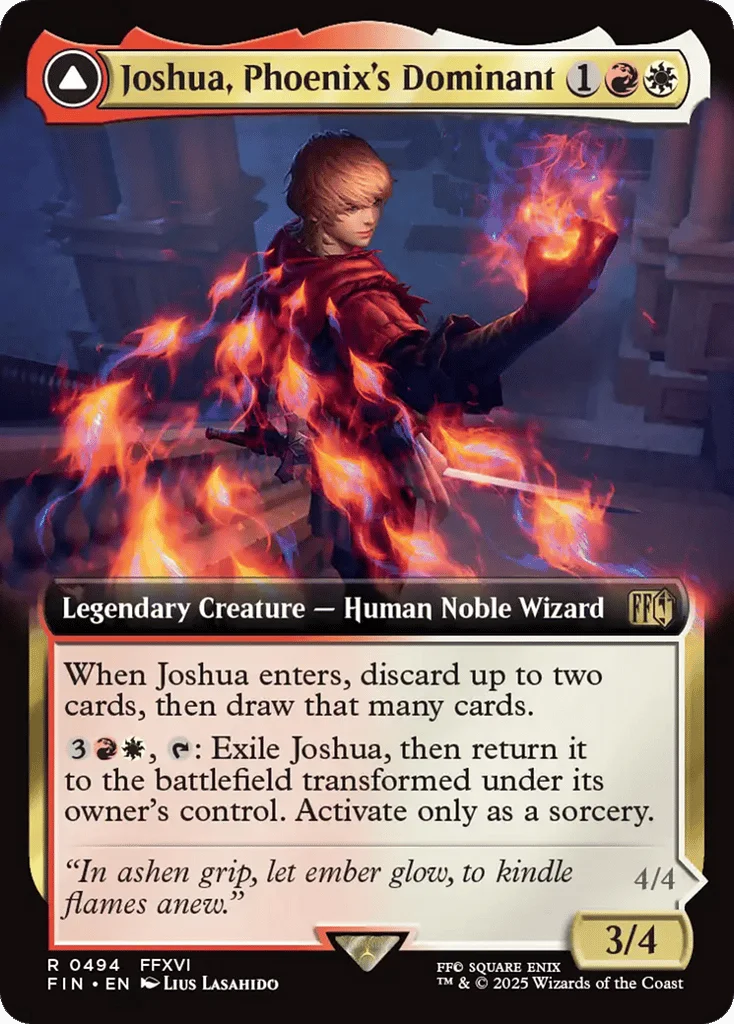 Joshua, Phoenix's Dominant // Phoenix, Warden of Fire · Final Fantasy