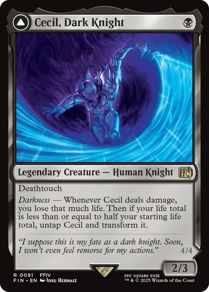 Cecil, Dark Knight // Cecil, Redeemed Paladin · Final Fantasy