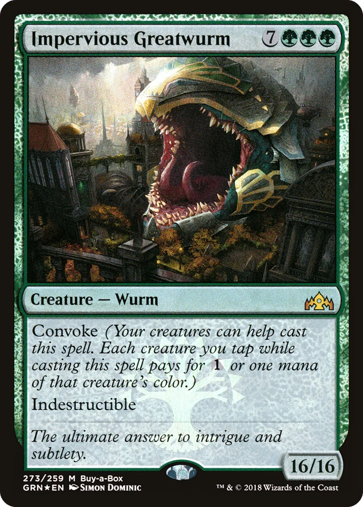 Impervious Greatwurm · Guilds of Ravnica