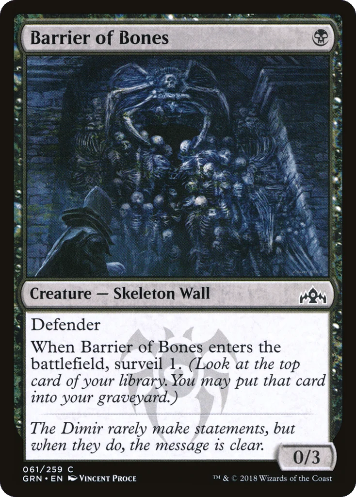 Barrier of Bones · Guilds of Ravnica