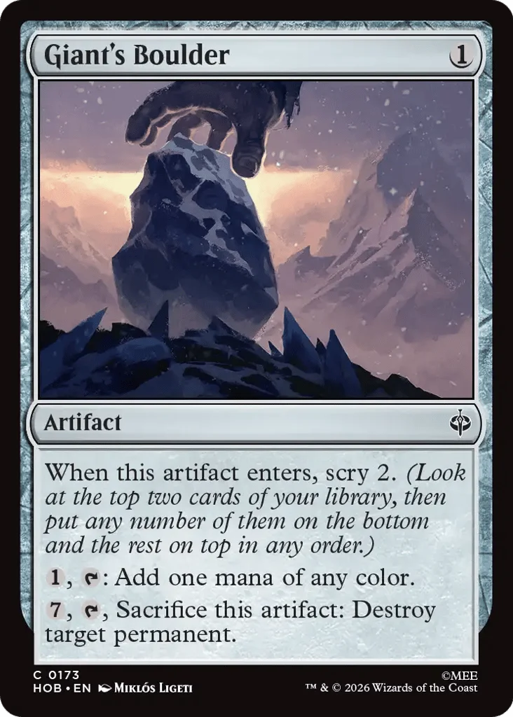 Giant's Boulder · The Hobbit