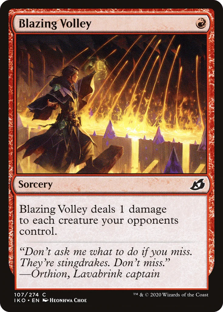 Blazing Volley · Ikoria: Lair of Behemoths