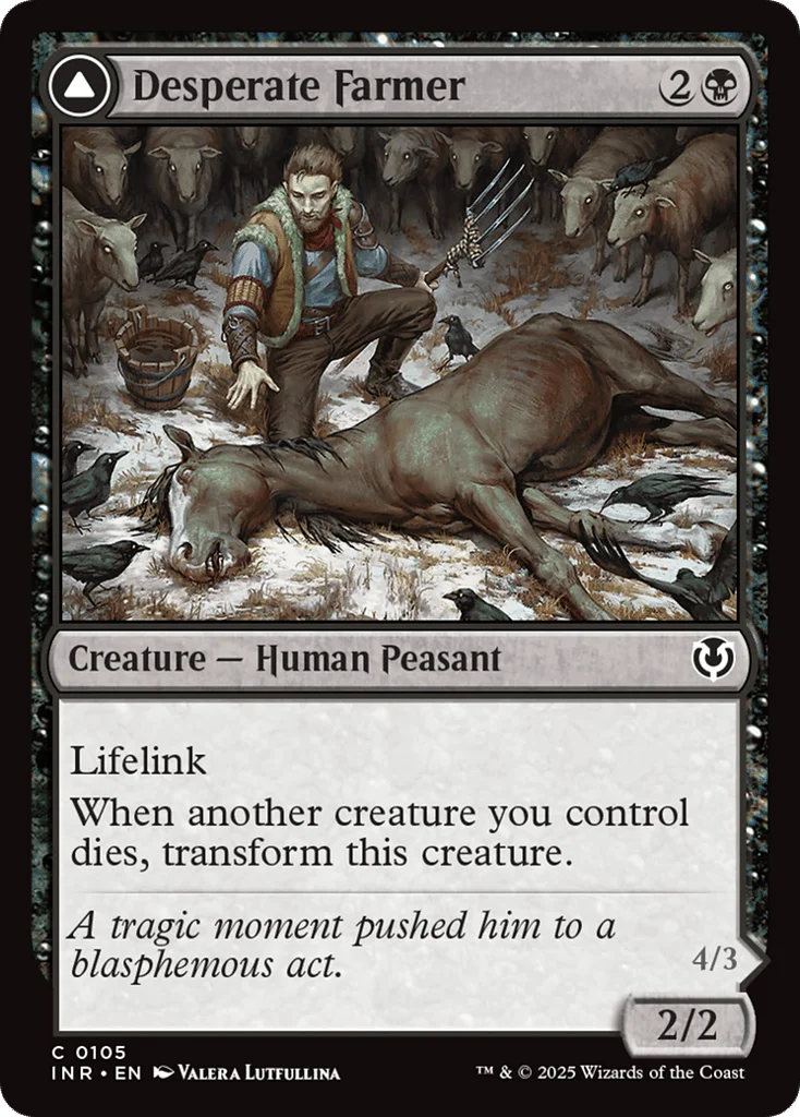 Desperate Farmer // Depraved Harvester · Innistrad Remastered