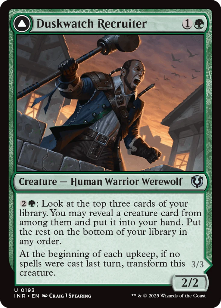 Duskwatch Recruiter // Krallenhorde Howler · Innistrad Remastered
