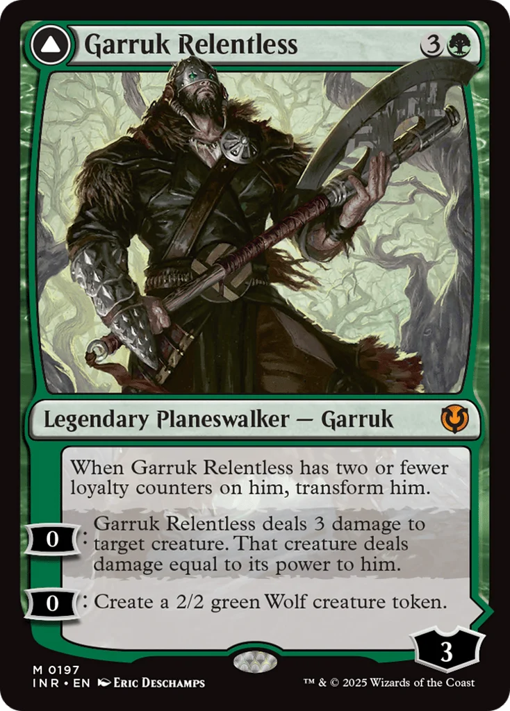 Garruk Relentless // Garruk, the Veil-Cursed · Innistrad Remastered