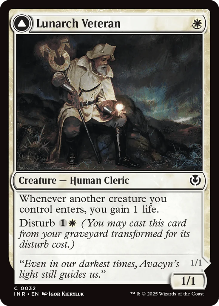 Lunarch Veteran // Luminous Phantom · Innistrad Remastered