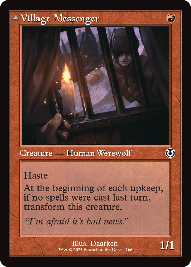 Village Messenger // Moonrise Intruder · Innistrad Remastered
