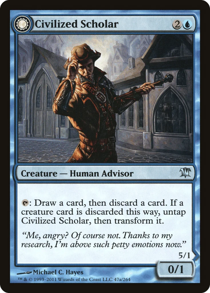 Civilized Scholar // Homicidal Brute · Innistrad