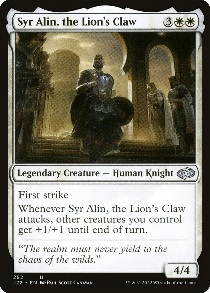 Syr Alin, the Lion's Claw · Jumpstart 2022