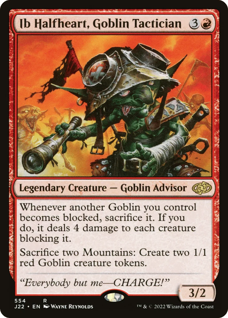 Ib Halfheart, Goblin Tactician · Jumpstart 2022