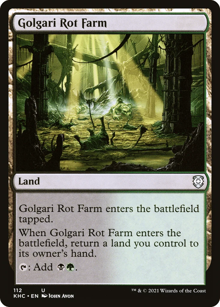 Golgari Rot Farm · Kaldheim Commander
