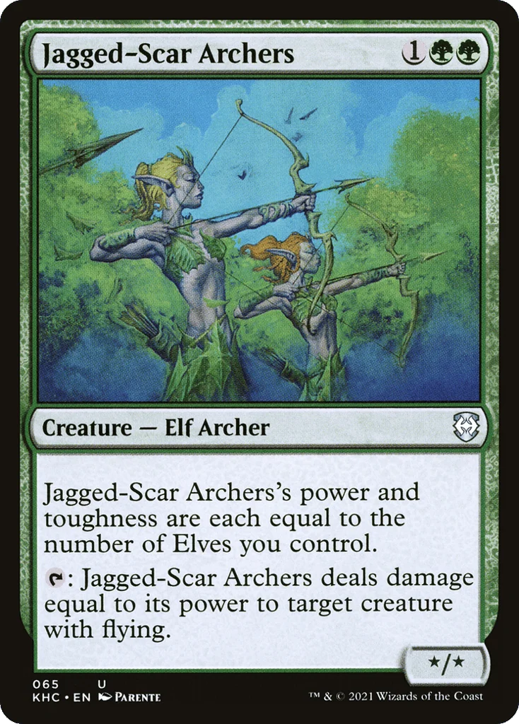 Jagged-Scar Archers · Kaldheim Commander