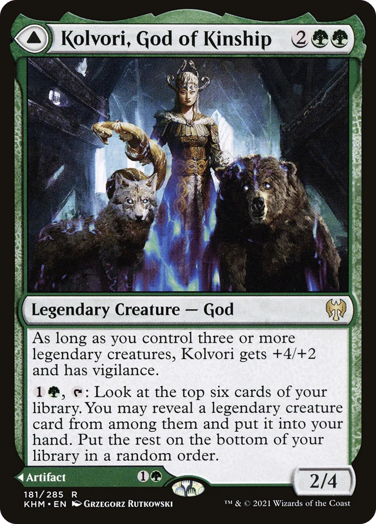 Kolvori, God of Kinship // The Ringhart Crest · Kaldheim