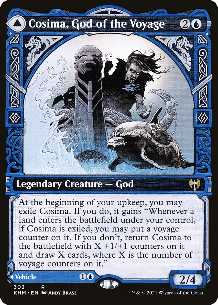 Cosima, God of the Voyage // The Omenkeel · Kaldheim