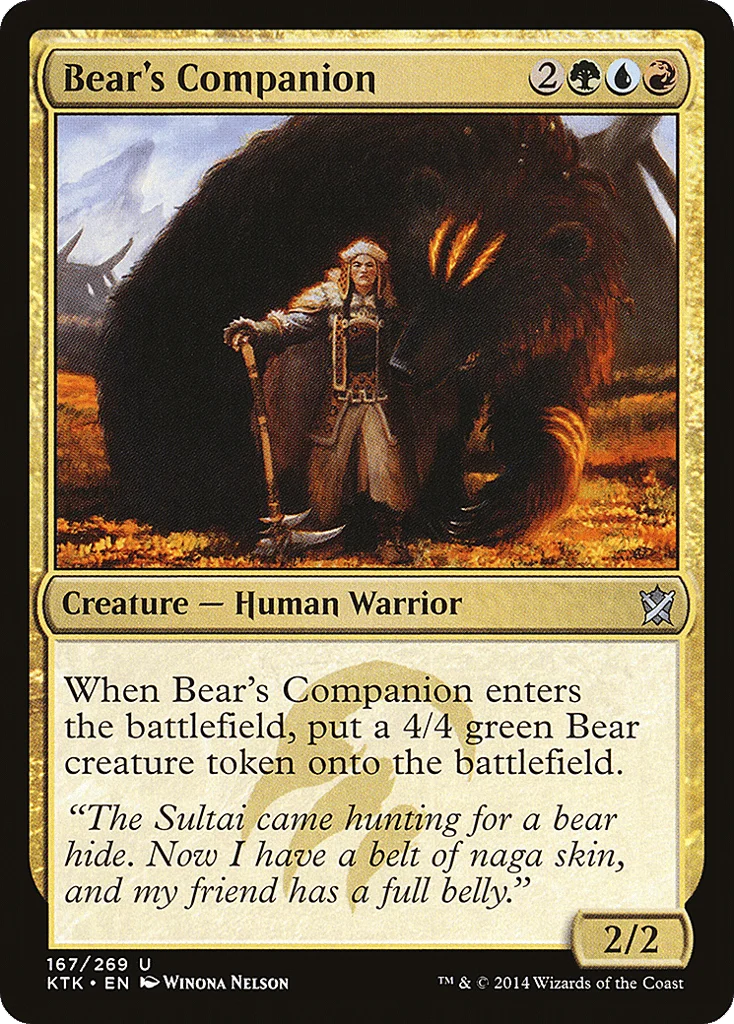 Bear's Companion · Khans of Tarkir