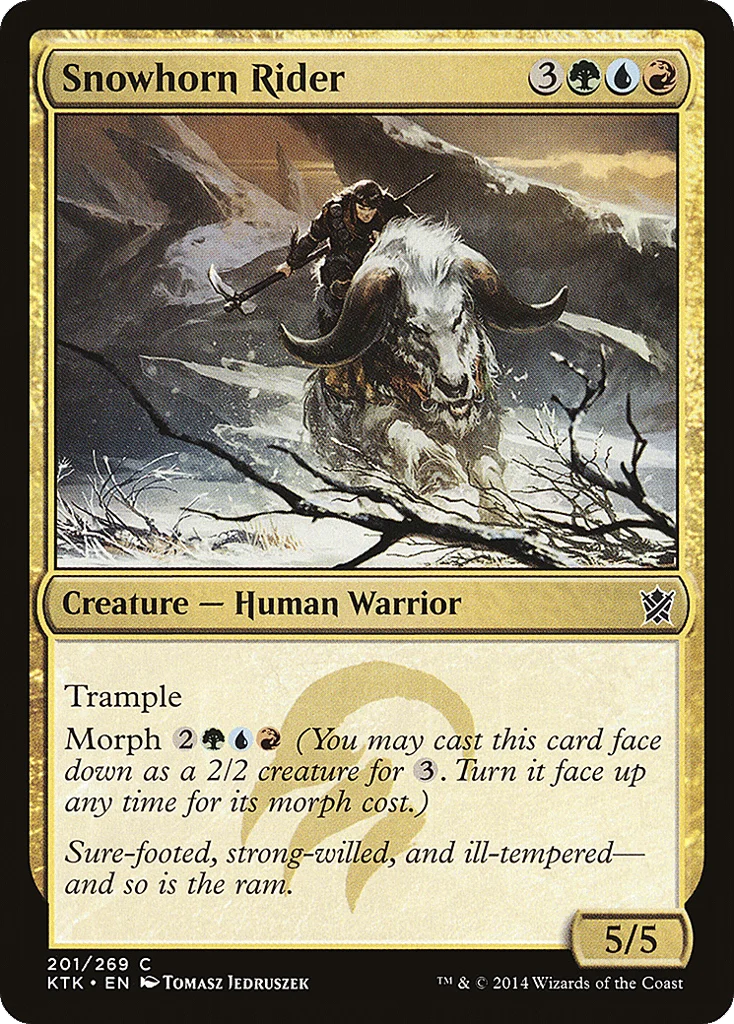 Snowhorn Rider · Khans of Tarkir