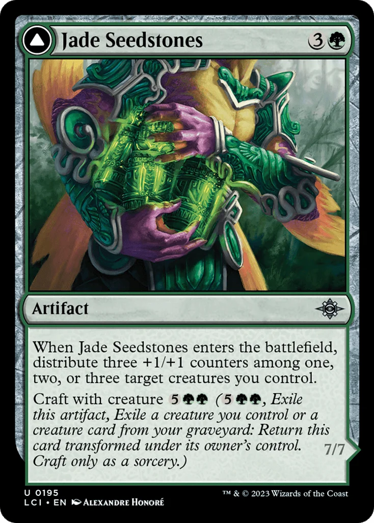 Jade Seedstones // Jadeheart Attendant · The Lost Caverns of Ixalan
