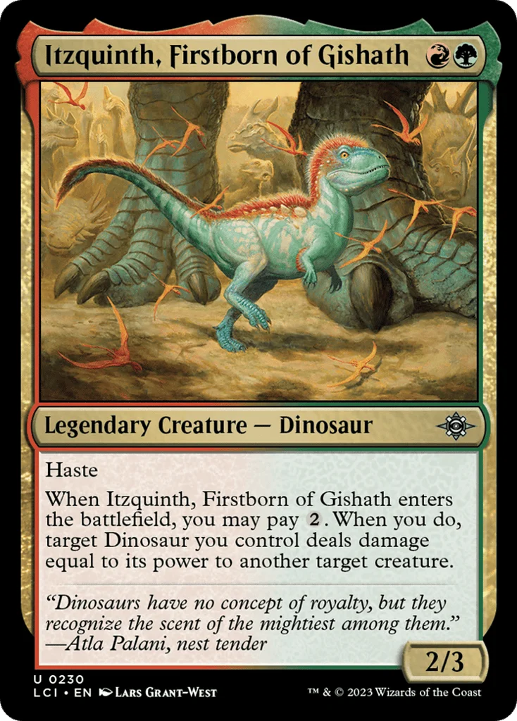 Itzquinth, Firstborn of Gishath · The Lost Caverns of Ixalan