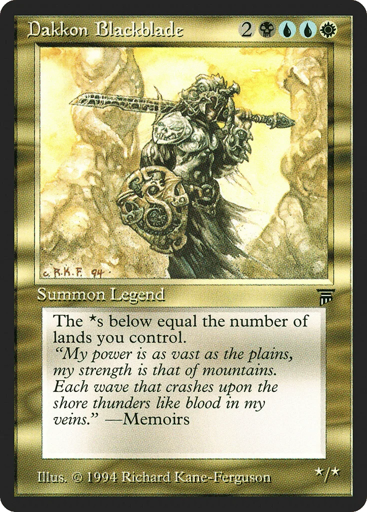 Dakkon Blackblade · Legends