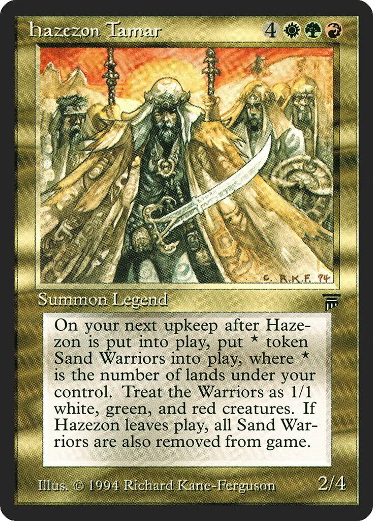 Hazezon Tamar · Legends