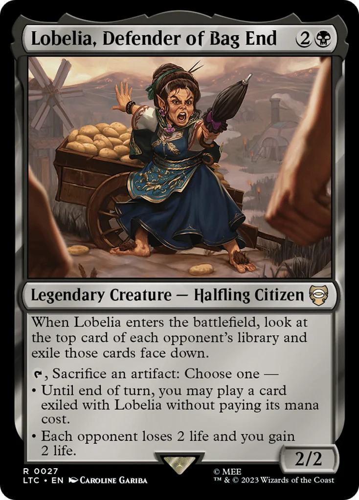 Lobelia, Defender of Bag End · Tales of Middle-earth Commander