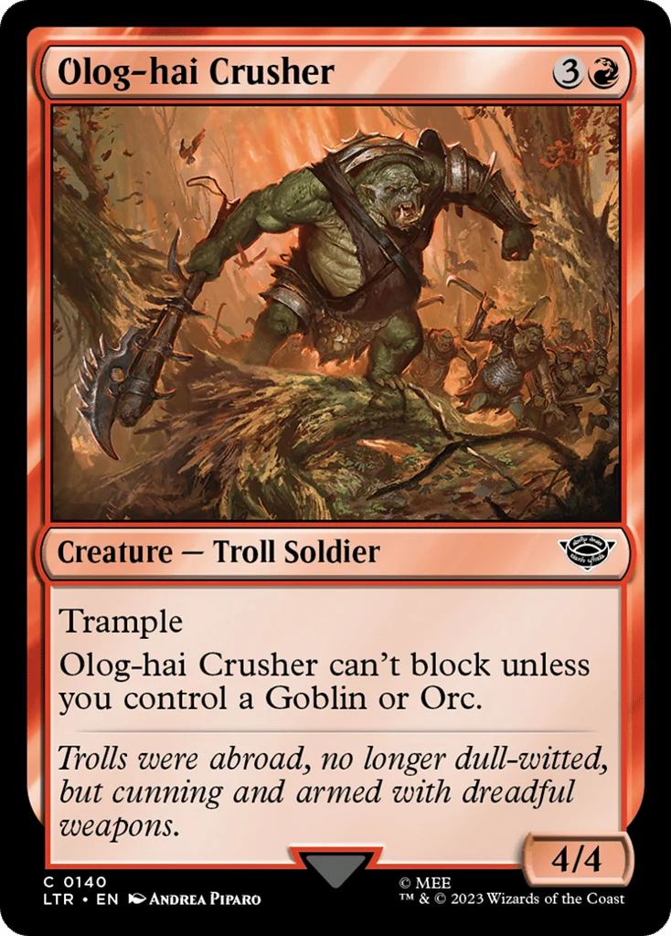 Olog-hai Crusher · The Lord of the Rings: Tales of Middle-earth