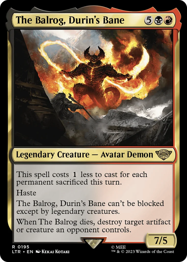 The Balrog, Durin's Bane · The Lord of the Rings: Tales of Middle-earth