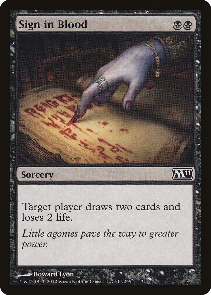 Sign in Blood · Magic 2011