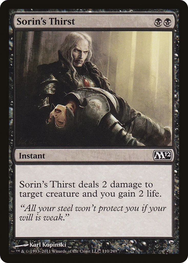 Sorin's Thirst · Magic 2012