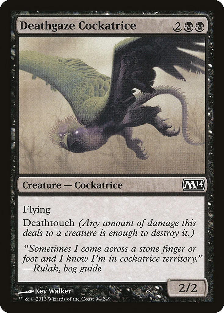 Deathgaze Cockatrice · Magic 2014