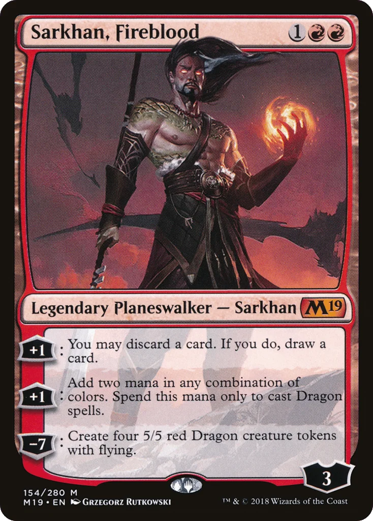 Sarkhan, Fireblood · Core Set 2019