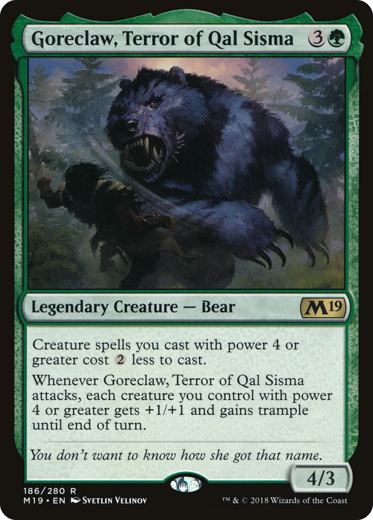 Goreclaw, Terror of Qal Sisma · Core Set 2019